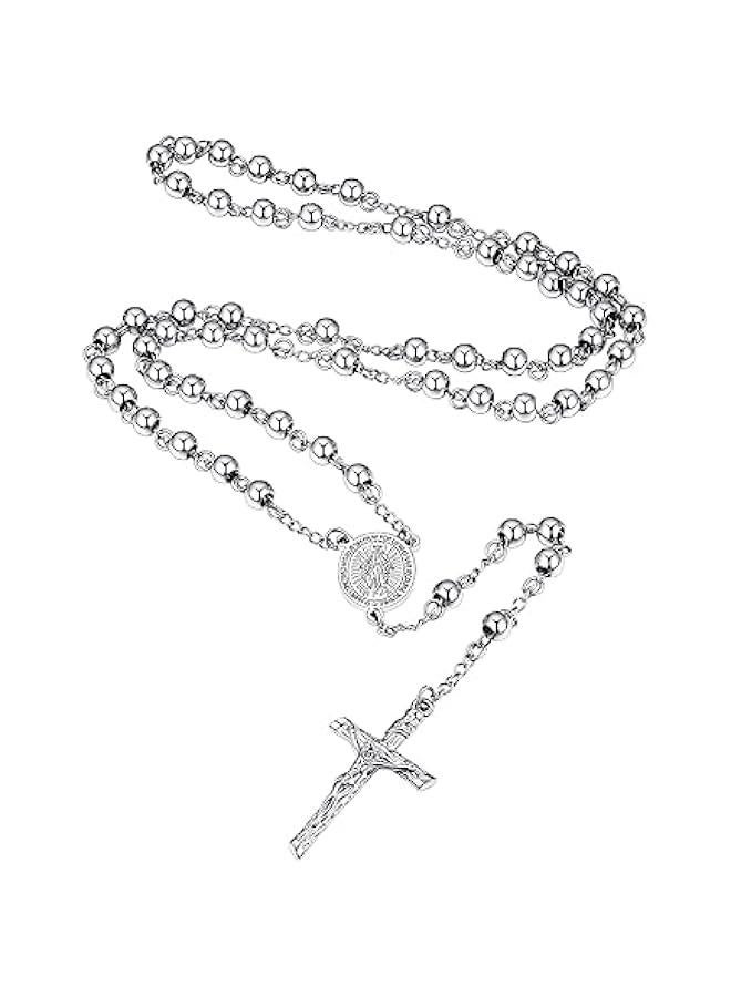 Arabest Supcare Rosary for Men Women Catholic Necklace Rosary Beads,Customized (with Gift Packing) - Image 1