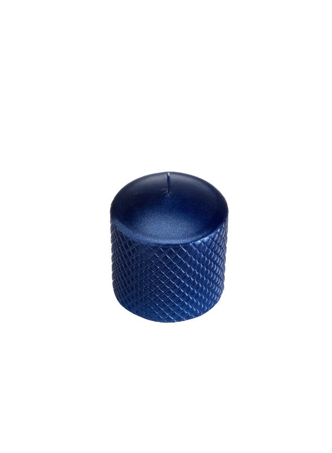 Rak Porcelain Artman Candles Cadiz Navy Blue, Small Cylinder Candle 9x9cm | Decorative Home & Christmas Candle | Elegant Tabletop Accent for Living Room, Bedroom, or Holiday Decor - Image 2