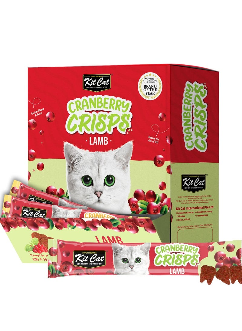 Kit Cat Cranberry Crisps Beef Box (50 sachets) - Image 1