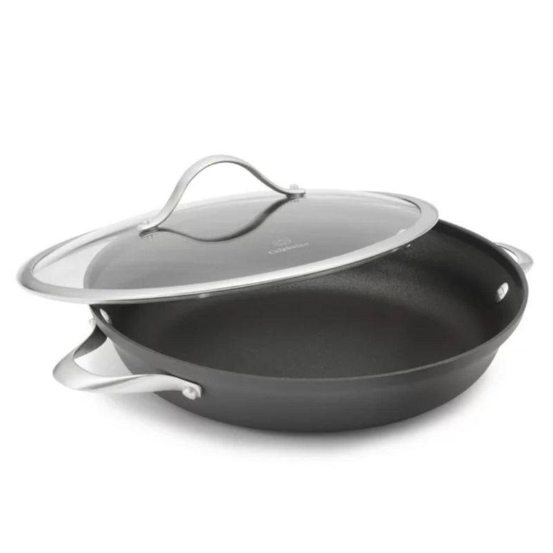 Calphalon Hard anodized two-handle 12-inch everyday pan with glass lid - Image 1