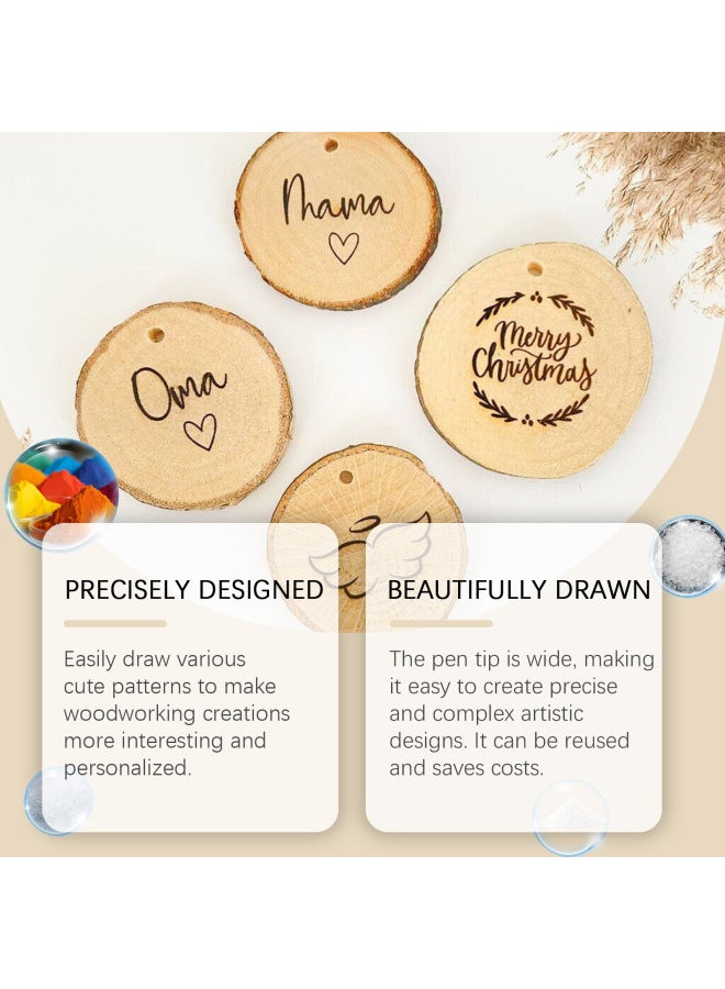 JUE FISH Wood Pyrography Mark Pen Wooden Coaster Leather Handmade Diy Design Burning Pyrography Brush - Image 2