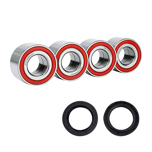 MINSTAR Heavy Duty Wheel Bearing Compatible with Can-Am Defender/Commander/Maverick/Outlander/Renegade Replaces # 293350040, 705400088, 293350118, Front Wheel Shaft Seal (2 Pcs) #293250246 - Image 1