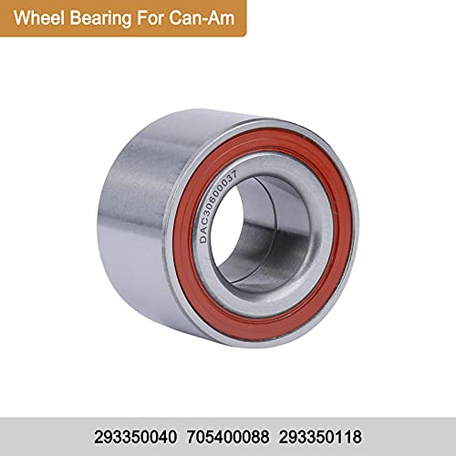 MINSTAR Heavy Duty Wheel Bearing Compatible with Can-Am Defender/Commander/Maverick/Outlander/Renegade Replaces # 293350040, 705400088, 293350118, Front Wheel Shaft Seal (2 Pcs) #293250246 - Image 4