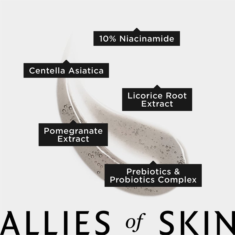 Allies of Skin Prebiotics & Niacinamide Pore Refining Booster | Minimize the Appearance of Pores with Goji Berry & Probiotics Complex | Calm Redness and Treat Blemish Prone, Dull Skin | 1.7 fl oz - Image 3