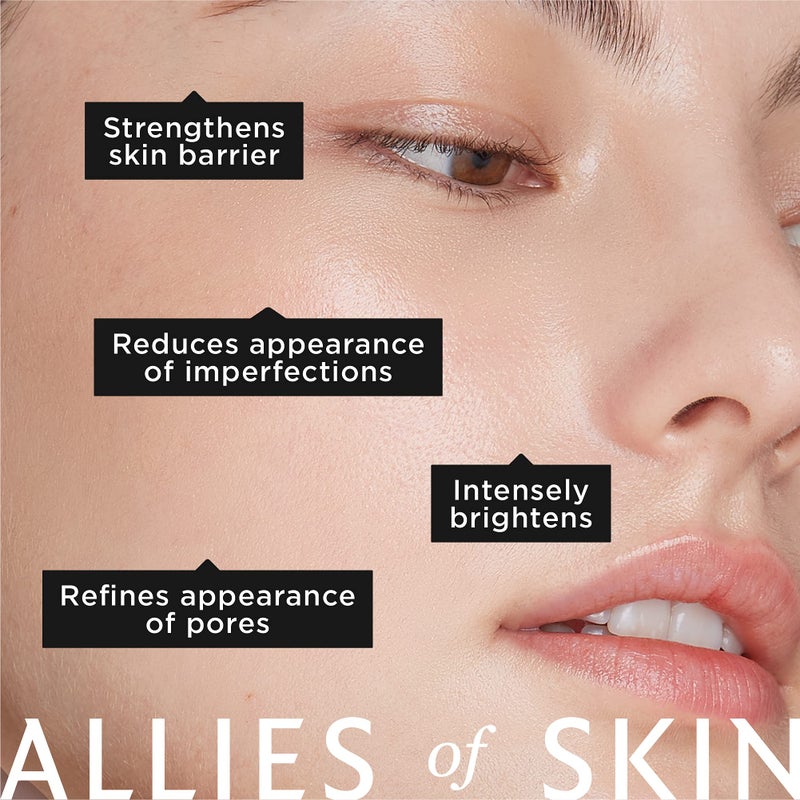 Allies of Skin Prebiotics & Niacinamide Pore Refining Booster | Minimize the Appearance of Pores with Goji Berry & Probiotics Complex | Calm Redness and Treat Blemish Prone, Dull Skin | 1.7 fl oz - Image 2