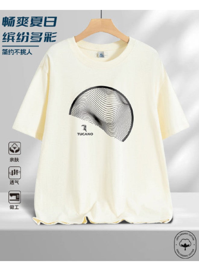 Tucano men's T-shirt - Summer Comfortable Loose Fit Versatile Casual Round Neck Short Sleeve Tee - Image 1
