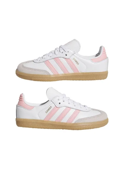 اديداس اوريجينالز adidas SAMBA OG C White Originals Kids Shoes