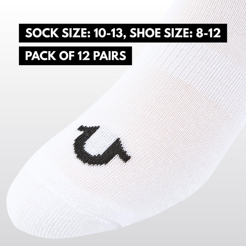 True Religion Mens Socks 6 & 12 Pairs No Show Socks for Men Premium Athletic Shoe Size 8-12 - Image 5