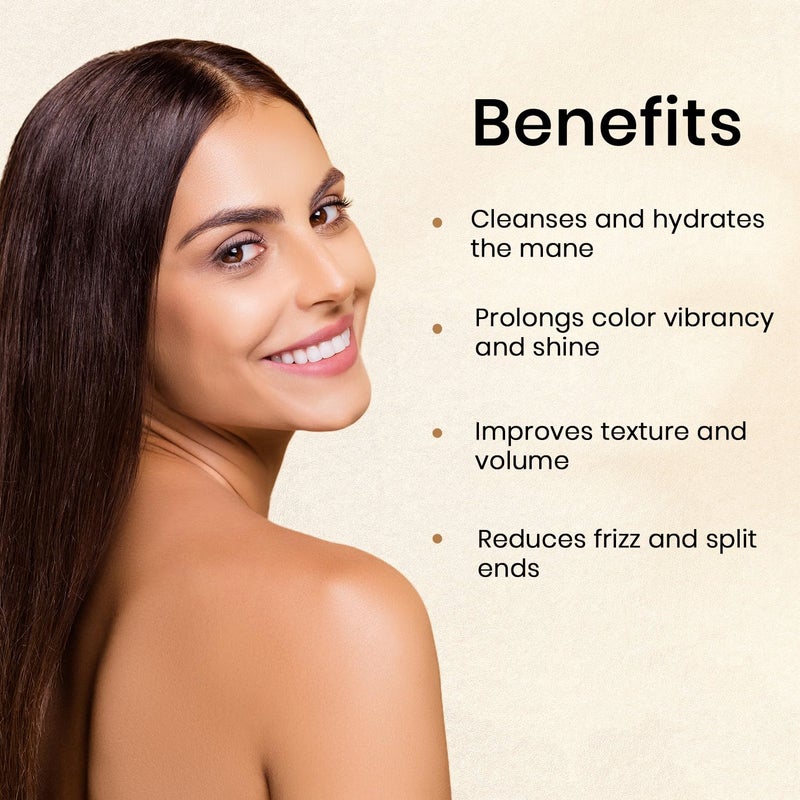 MOEHAIR Trio Pack: Protein Infused Shampoo + Color Alive Conditioner, and Leave-in Conditioner (12 Fl Oz Each) - Hydrating and Nourishing for Dry, Damaged, and Color-treated Hair - Image 3