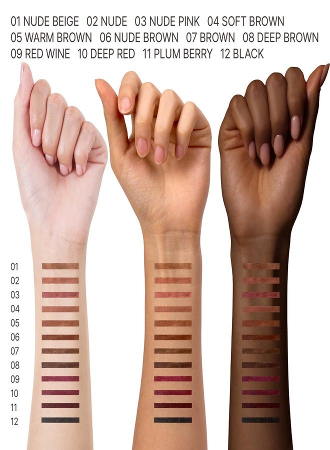 روبي كيسيز محدد شفاه روبي كيسز ذو تأثير تكبير الشفاه، شبه مطفي، مقاوم للتلطخ، غني بالأصباغ، تغطية متوسطة إلى كاملة، طرف دقيق، لون جريء لتكبير الشفاه - Image 5