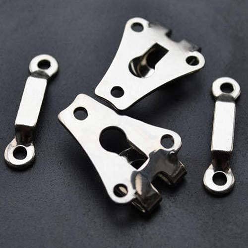 Asiatic Asiatic Stainless Steel Pant Hook Used in FroksShortsPantsDressesSkirtsTrousersSlacksSweatersGarments etc and Also Used for Making DIY Items and Crafts 20 Sets  - Image 2
