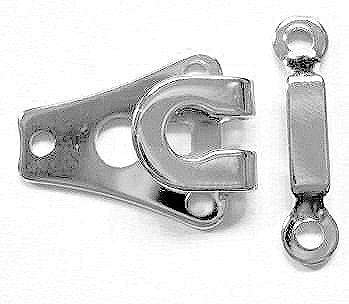 Asiatic Asiatic Stainless Steel Pant Hook Used in FroksShortsPantsDressesSkirtsTrousersSlacksSweatersGarments etc and Also Used for Making DIY Items and Crafts 20 Sets  - Image 1