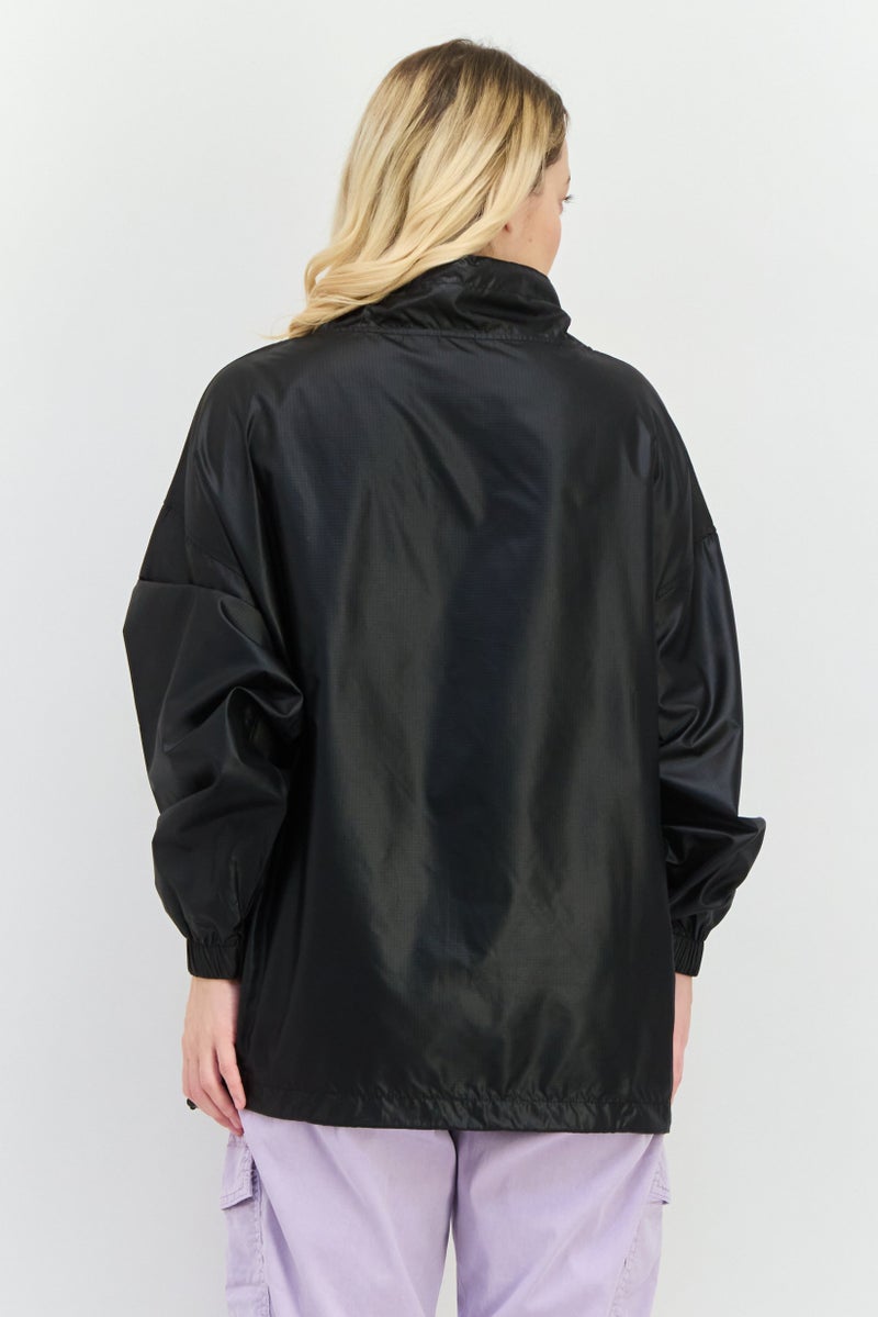 Asos 4505 Women Zip Throught Windbreaker Jacket, Black - Image 3