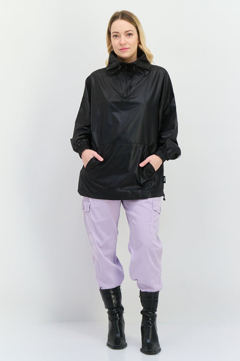 Asos 4505 Women Zip Throught Windbreaker Jacket, Black - Image 4