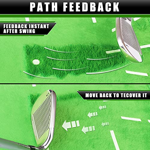 CHAMPKEY Heavy-Duty Golf Hitting Mat - Swing Path Feedback Golf Practice Mat - Ideal for Indoor and Outdoor Training - Image 3