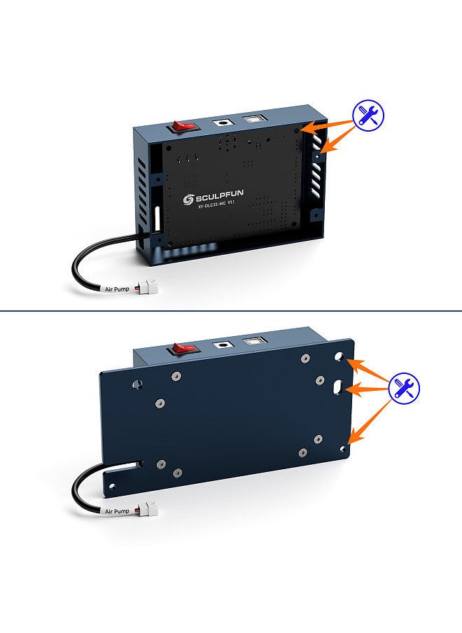 SCULPFUN Automatic Air Assist Kit with 30min/Min Automatic Air Pump Suitable for S9/S10 Laser Engraving Machine Including 32bit Automatic Air Assist Mainboard Easy Installation Kit 12V Version  - Image 3