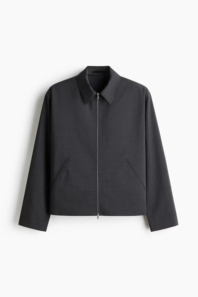 H&M  Collared wool-blend jacket for Men | Best Price UAE