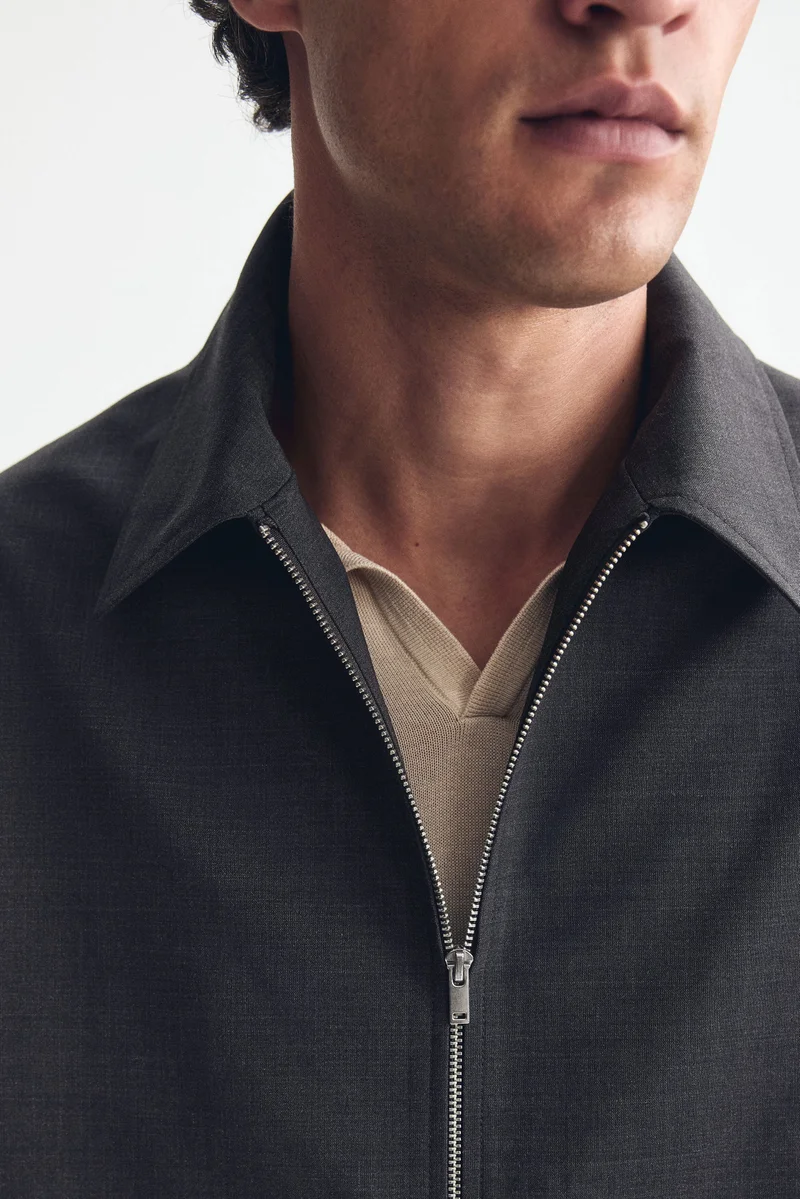 H&M  Collared wool-blend jacket for Men | Best Price UAE