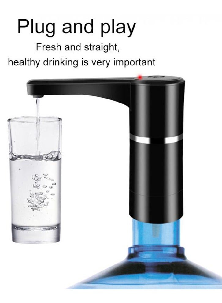 JIHAM مضخة مياه كهربائية زجاجة، قابلة لإعادة الشحن لاسلكيًا، موزع مياه شرب أوتوماتيكي، مضخة مياه زجاجة كهربائية، موزع مياه مع فلتر - Image 4