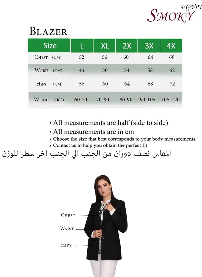 Smoky Egypt - Solid Round Neck Jacket Decorated With Guipure  - Off White - Image 1