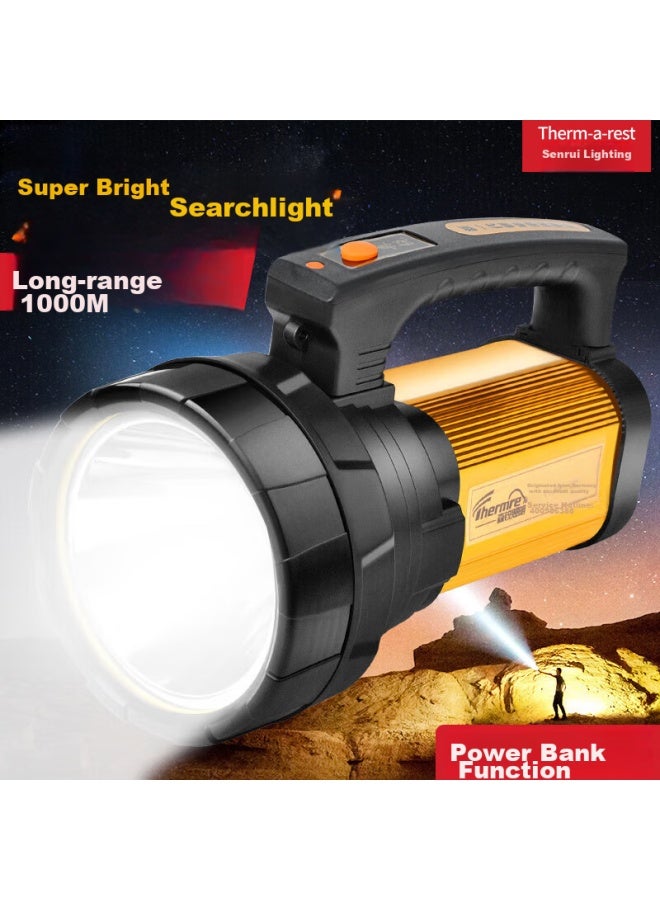 Thermarest Rechargeable Flashlight, Led High-intensity Long-range Handheld Lamp, Ultra-long Battery Life, Outdoor Searchlight, Home Emergency Light - Image 1