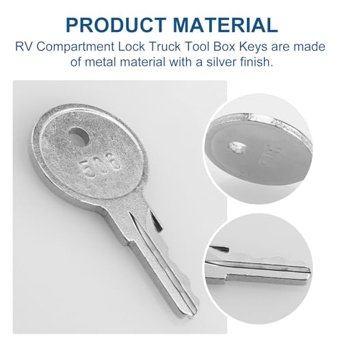 VIDABTE CH506506 Replacement Keys for RV Compartment Lock Truck Tool Box RV Compartment Lock Truck Tool Box KeyCut Keys Code CH506 2 pcs - Image 5
