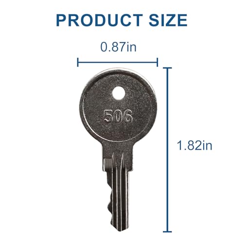 VIDABTE CH506506 Replacement Keys for RV Compartment Lock Truck Tool Box RV Compartment Lock Truck Tool Box KeyCut Keys Code CH506 2 pcs - Image 3