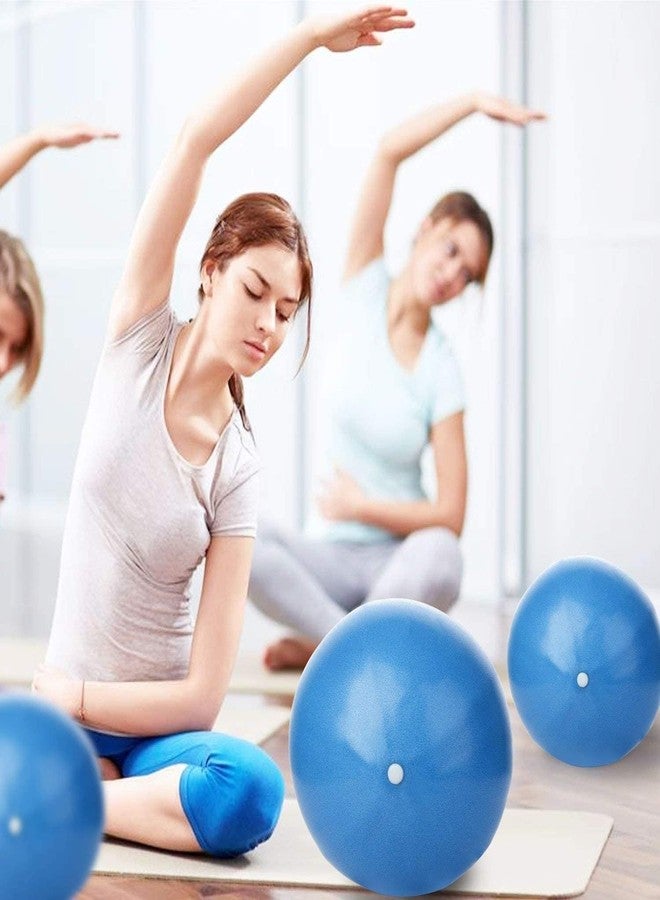 CARTIFY Anti-Burst Exercise Gym Ball with Pump, Anti-Slip Balance Stability Ball, Heavy Duty Fitness Yoga Ball, Extra Thick Swiss Birthing Ball (Gym Ball - Blue, 25CM) - Image 3