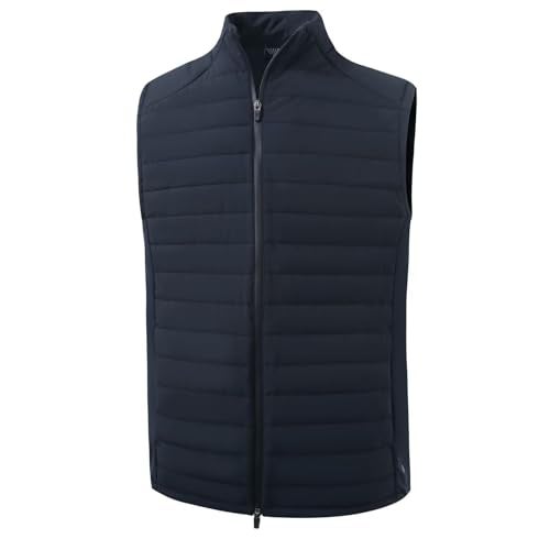 M MAELREG Puffer Vest Men Lightweight Sleeveless Jacket Full Zip Mens Winter Vest Outerwear for Hiking Running Golf - Image 1