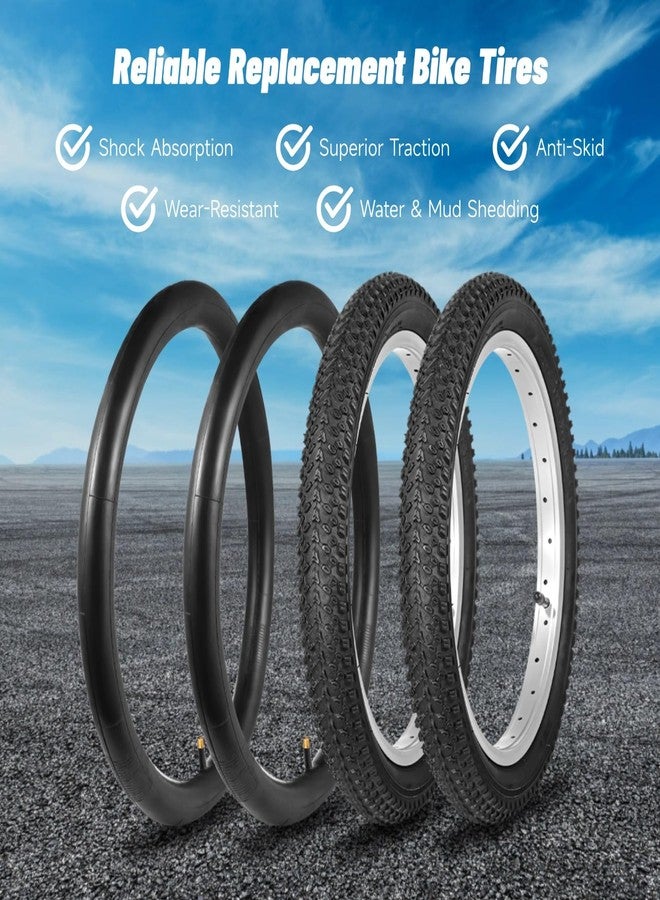 yeesport 16 Inch Bike Tire, 2 Pack 16x2.125 Bike Tires and 16 Inch Bike Tubes with Repair Kit, 16Inch Tire Kids Bike Tires MTB Tires, Shock Absorption MTB Bicycle Tires with AV Valve - Image 3