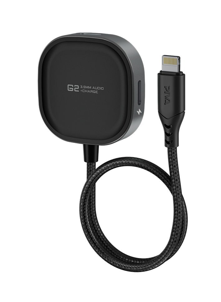 piva PIVA G2L PRO 2 in 1 Lightning iPhone Connector with Dual Charging and Headphone Type-C Ports to Work at the Same Time  - Image 1