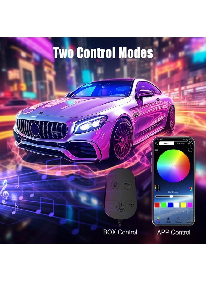 Honalia Smart LED Interior Light for Car with App Control Music Sync Color Changing RGB Light Bar for Inside Car Decoration Multicolor Neon Hard Light Bar with USB Port for Women Men Friends DC 5V - Image 3