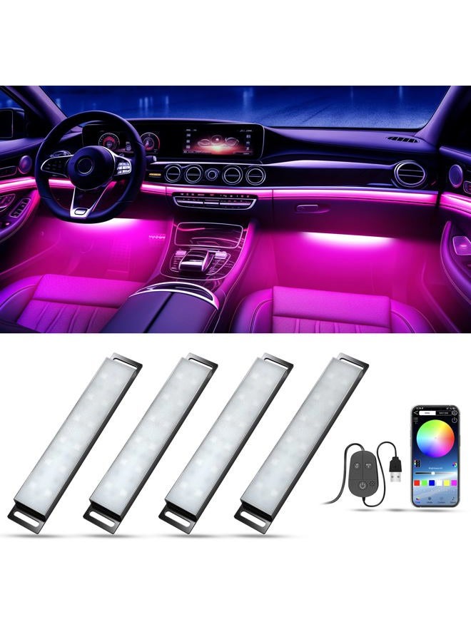 Honalia Smart LED Interior Light for Car with App Control Music Sync Color Changing RGB Light Bar for Inside Car Decoration Multicolor Neon Hard Light Bar with USB Port for Women Men Friends DC 5V - Image 1