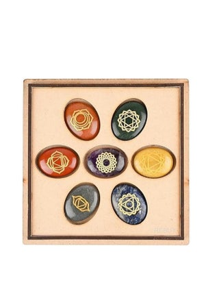 REBUY 7 Chakra Palm Oval Shape Stone with Box | Natural Healing Reiki Crystal Gemstone - pzsku/ZAD62D9DB04C8AF91F7FBZ/45/1748849492/eff34704-de3d-446f-a8fd-56d873355a73