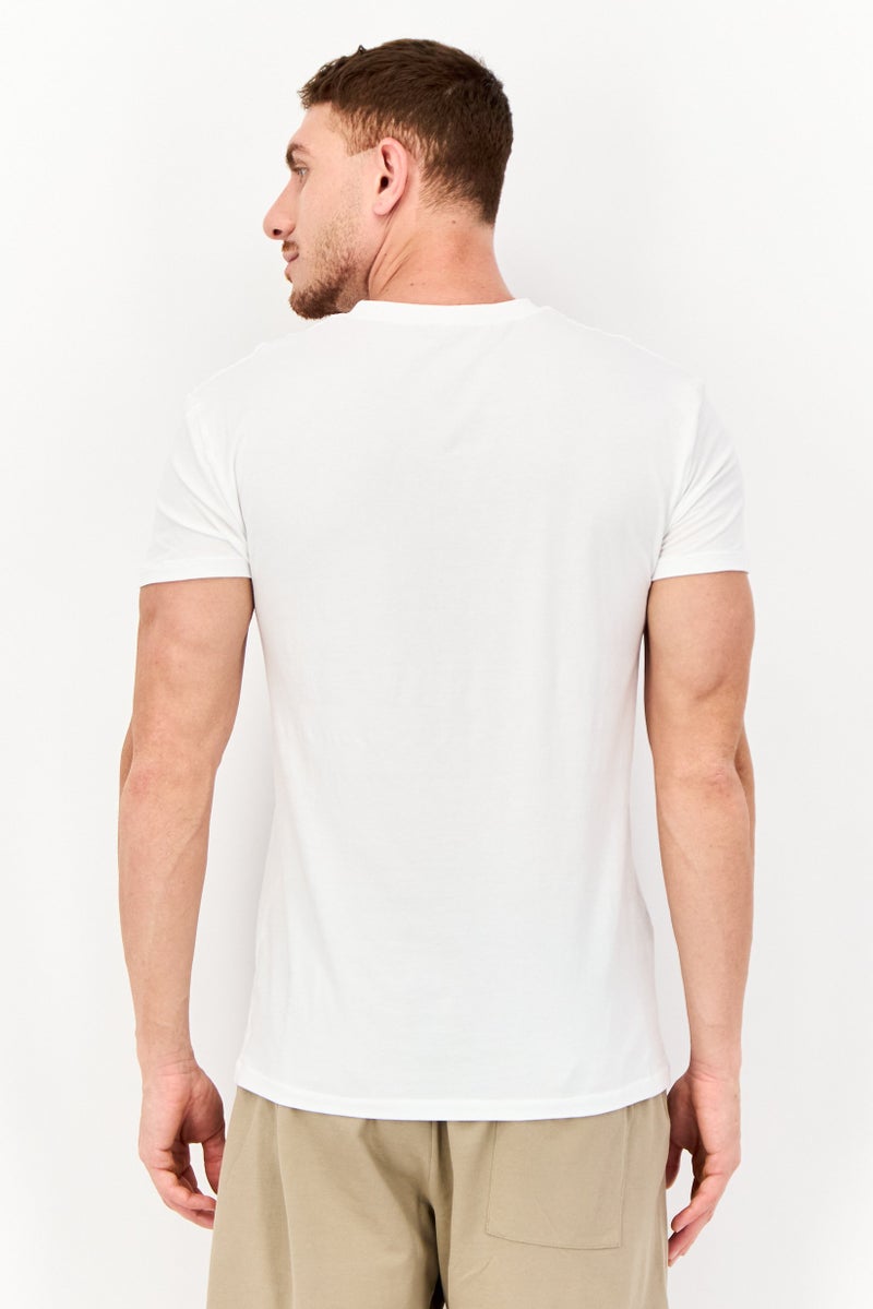 Tommy John Men 2 Pack V-Neck Short Sleeve Plain T-shirt, White - Image 4