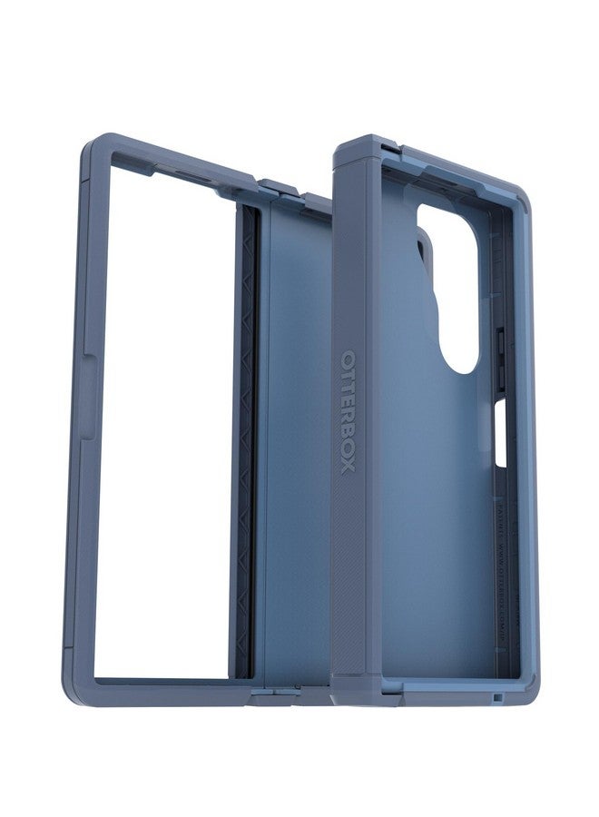 أوتربوكس جراب OtterBox Galaxy Z Fold6 Defender Series XT - جينز أزرق فاتح (أزرق)، بدون شاشة، حماية متينة للمفصلة، ملحق حبل، متوافق مع PowerShare والشحن اللاسلكي  - Image 4