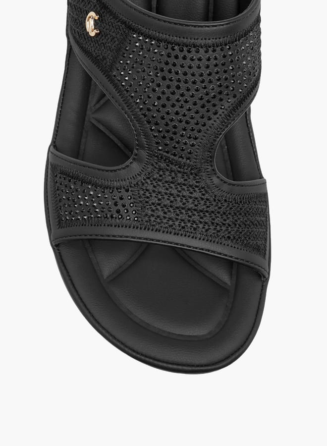 Le Confort Women's Embellished Slip-On Sandals with Wedge Heels  - Image 4