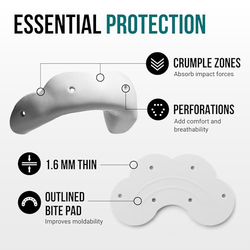 SISU Go Mouthguard, Snow White - Low-Profile Front Tooth Protection for Soccer, Basketball, Water Polo, Skateboarding, BMX, Action Sports - Remoldable Up to 20 Times - Thin, Breathable - Non Toxic - Image 3