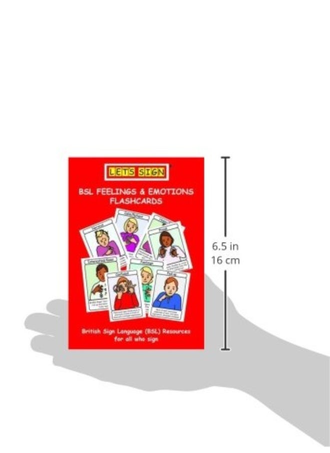 Let's sign bsl feelings & emotions flashcards  - Image 2
