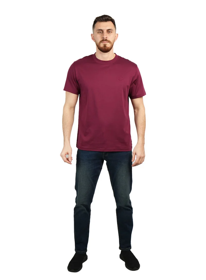 جيوردانو تيشيرت رجالي بياقة ذكية بلمسة سائلة وقصة ضيقة