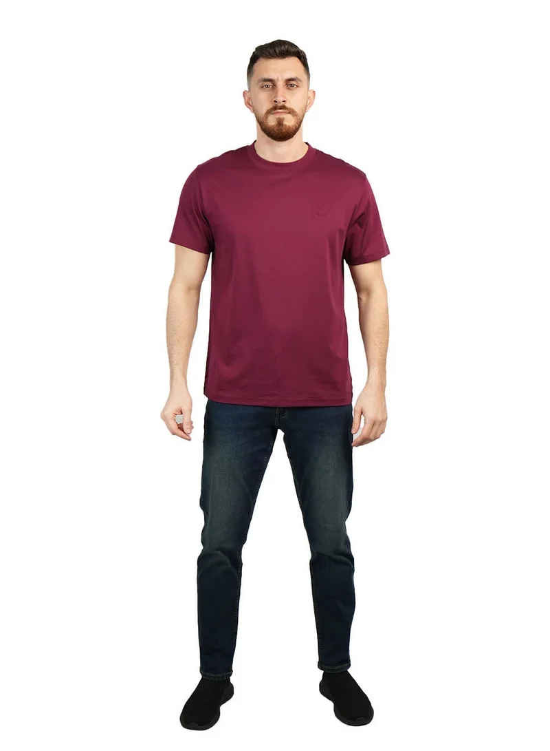 جيوردانو تيشيرت رجالي بياقة ذكية بلمسة سائلة وقصة ضيقة