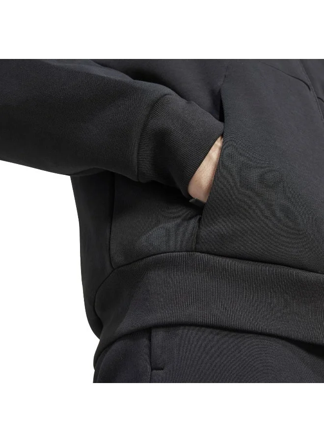 Adidas BLACK M Fi 3S Fz Black Hooded Track Top Track Tops For Men for Men | Best Price UAE