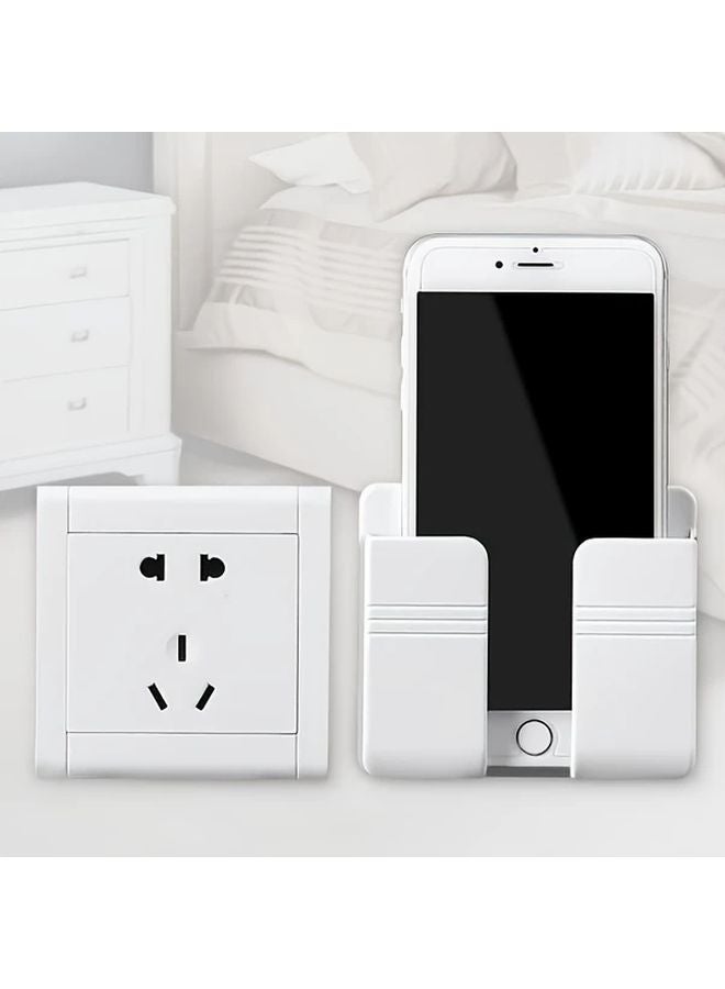 1 قطعة حامل شحن هاتف مثبت على الحائط باللون الوردي، حامل طاولة جانبية - Image 5