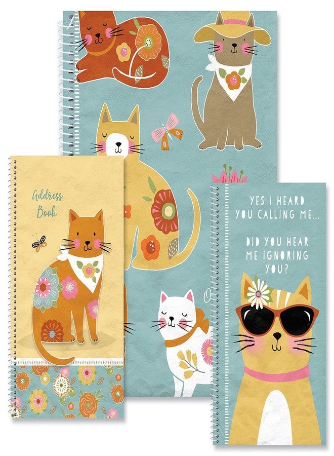 Current Cat Patch Bill Paying Organizer Book - Personal Account book, 9" by 12 inch, Spiral-Bound, 14 Pockets, 32 Label Stickers, Bill Tracking - Image 4