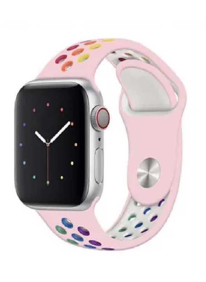 CATANES Silicone Sport Band for Apple Watch 38/40/41mm Pink - Image 2
