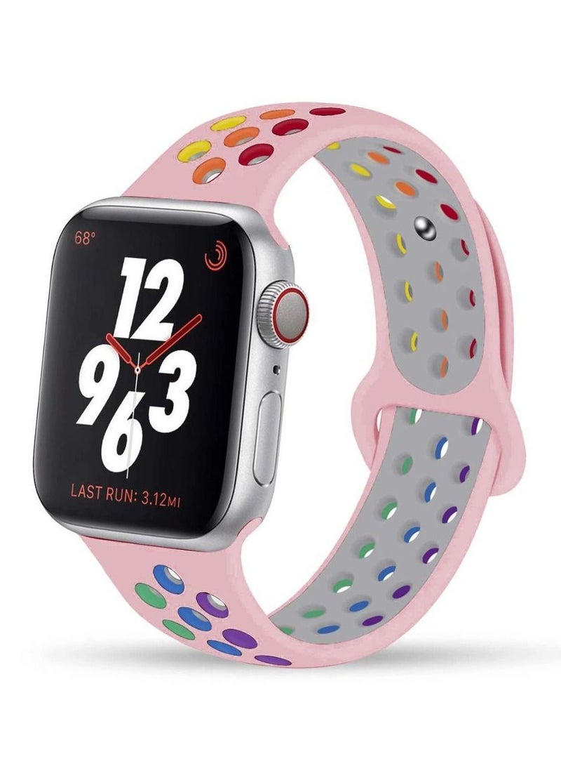 CATANES Silicone Sport Band for Apple Watch 38/40/41mm Pink - Image 1
