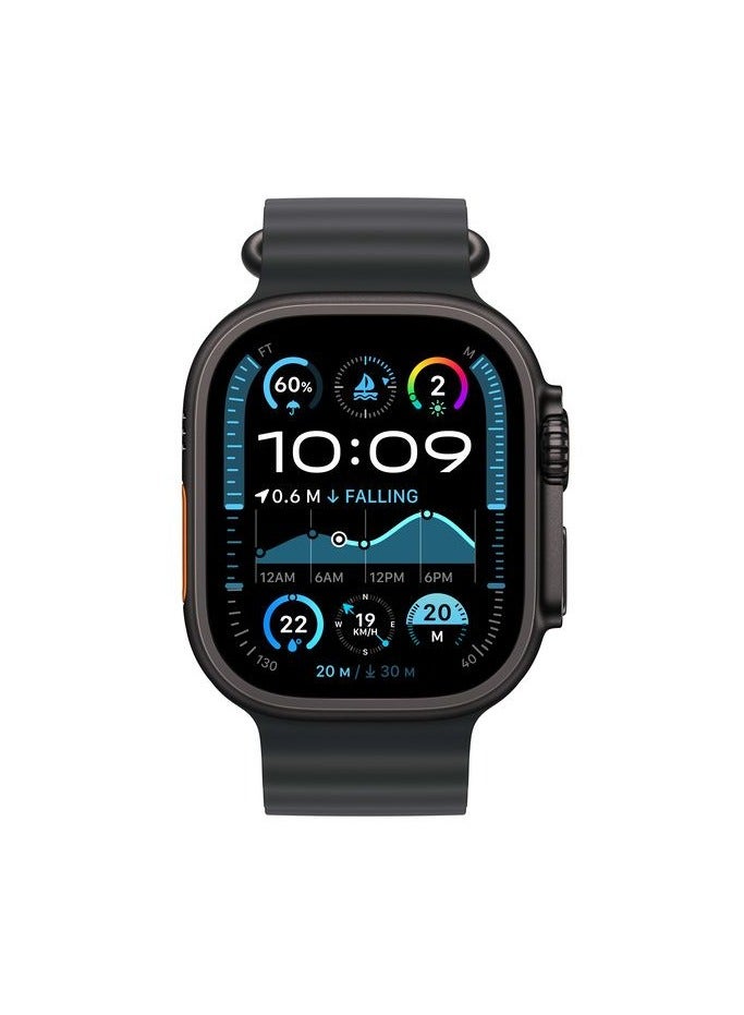 HK HK9 ULTRA 2 3rd Gen Smart Watch 2.12-inch Smartwatch Fitness Running Watch Bluetooth Temperature Monitoring Pedometer Call Reminder Compatible with Android iOS Long Standby Hands-Free Calls (Black Edition)  - Image 2