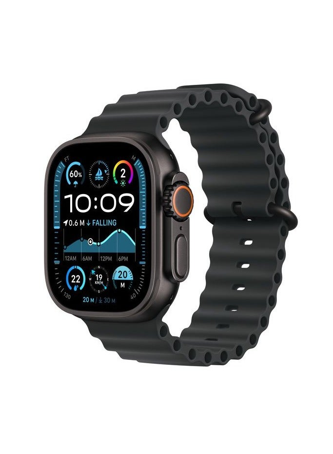 HK HK9 ULTRA 2 3rd Gen Smart Watch 2.12-inch Smartwatch Fitness Running Watch Bluetooth Temperature Monitoring Pedometer Call Reminder Compatible with Android iOS Long Standby Hands-Free Calls (Black Edition)  - Image 3