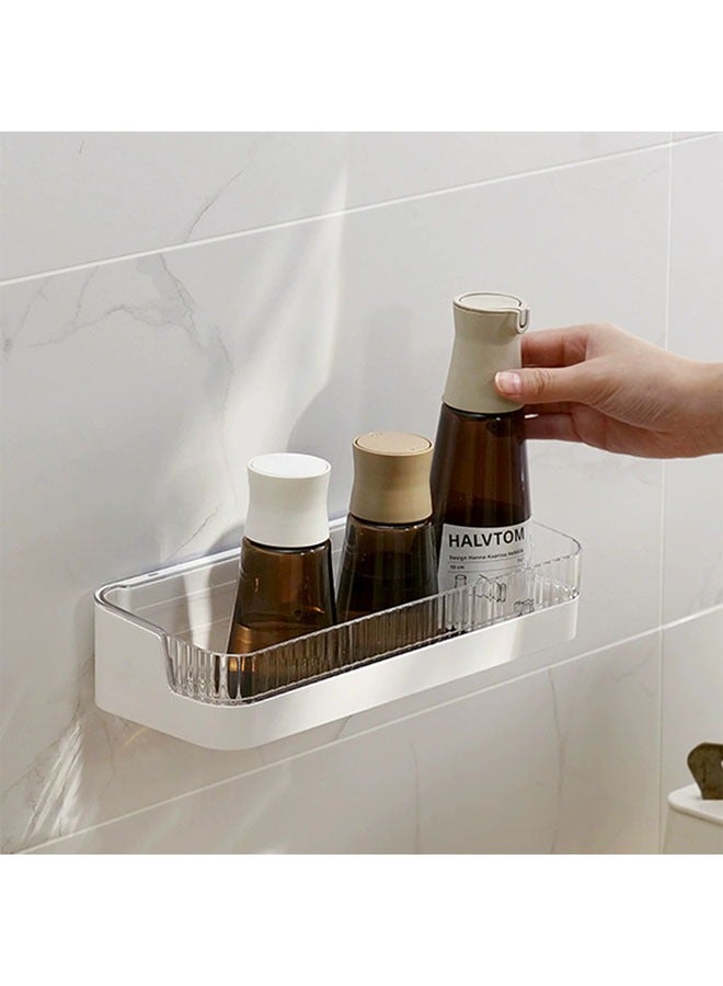 Wall-Mounted Soap Storage Rack, Seamlessly Attached Bathroom Shower Rack, Shower Caddy With Drain Holes, Easy Installation, Suitable For Home, Hotel,Gym  - Image 1