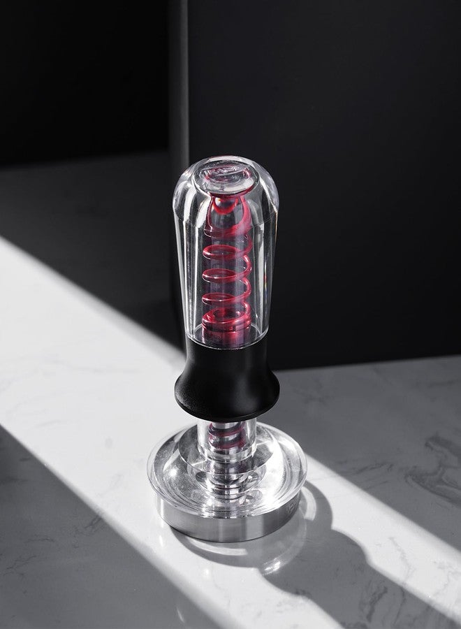 IKAPE 58.35mm Ace Transparent Espresso Coffee Tamper, Premium Barista Coffee Tamper with Calibrated Spring Loaded, Threaded Stainless Steel Base for Espresso Machine(New Upgrade) - Image 5